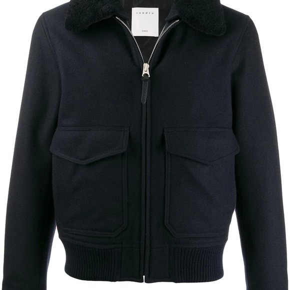 Sandro Paris zipped bomber jacket